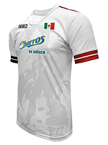 Jersey Mexico Charros de Jalisco 100% Polyester White/Grey_Made in Mexico miniatura 2