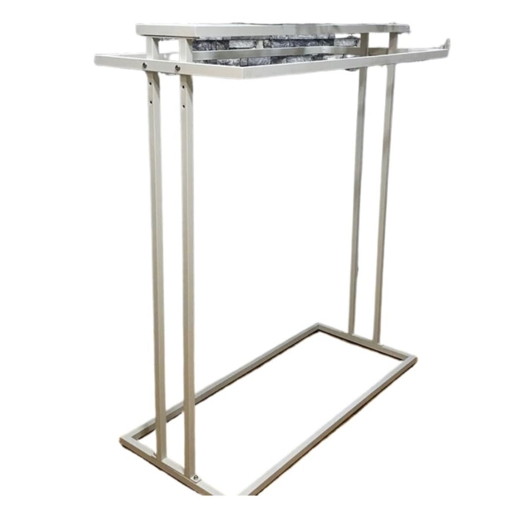 Floor Hanger Simple Display Rack For Mens And Womens Clothing Floor-standing Mobile Double-row Iron Clothes Rack Standing Hanger