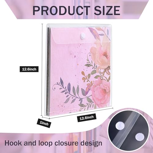 Image of 48 Pcs Scrapbook Paper Storage Organizer Plastic Clear,12 X 12 Inch | 36 Slot Organization for Craft Paper Vinyl Files Photos, Top Loading Clear Holder Box Design, Stackable Storage Solution