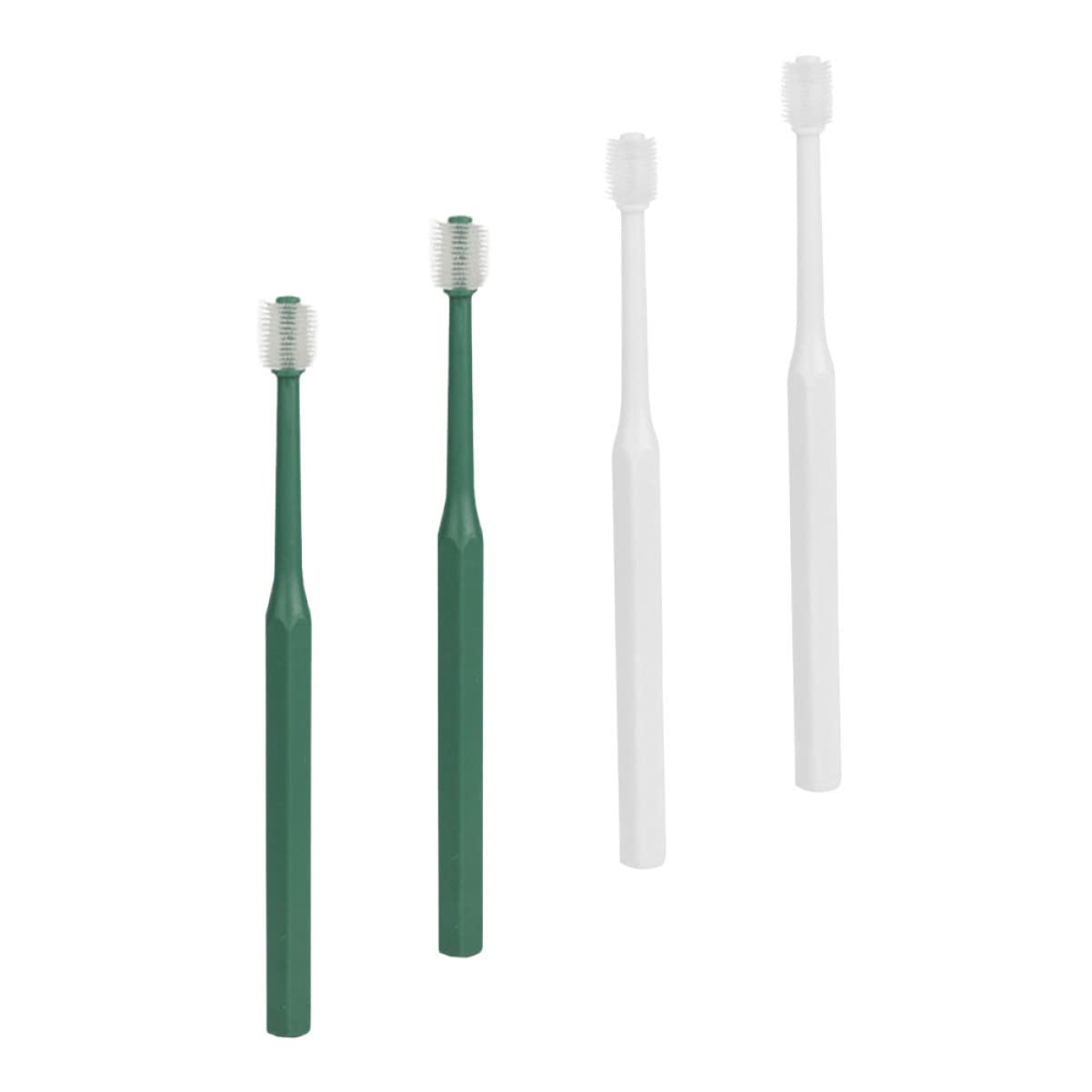 Sosoport 360 Degree Oral Toothbrush Lightweight Plastic Dog Cat Brush Set Handheld for Easy Use