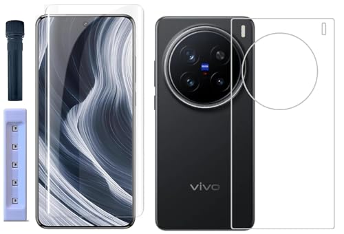 Image of ZARALA UV Tempered Glass Screen Protector Compatible for Vivo X200 Pro 5G | Front And Back Screen Guard With camera lens protector