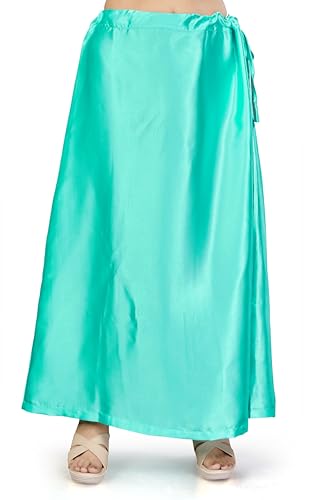 Image of Madhu Fashion Women's Satin Saree Petticoat Saree Underskirt