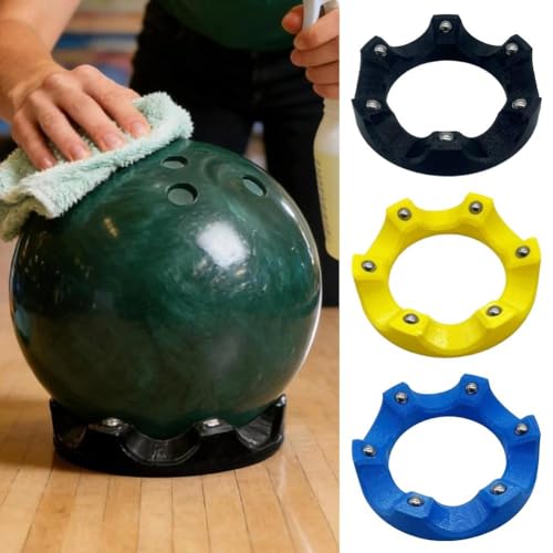 Support rotatif pour boule de bowling évitant rayures et chutes
