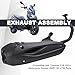 Minho Motorcycle Exhaust Assembly in Heavy Iron Material Compatible with Chinese GY6 125cc 150cc 4-Stroke Engine Scooter Moped RSZ 150 Gas Engine Scooters