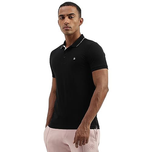 Image of UNITED COLORS OF BENETTON Men's Cotton Solid Regular Fit T-Shirt