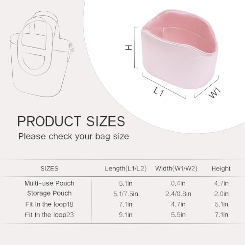 Image of Fits for In the loop Bag Insert Organizer For Hermes(18,Pink)