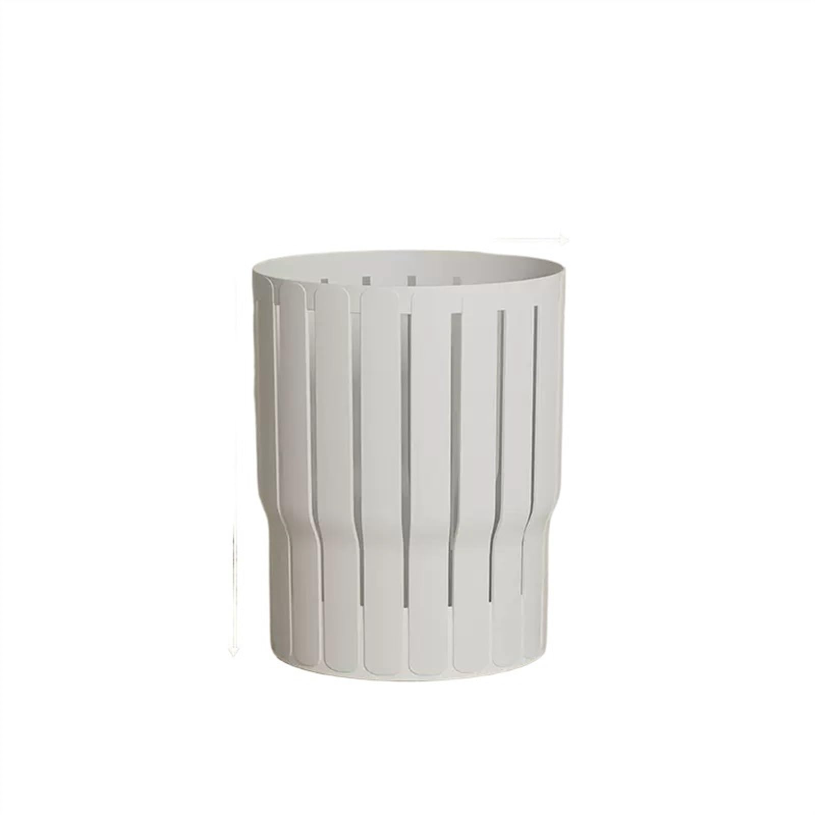 Poubelle de salon créative et rétro - Corbeille de maison blanche stable
