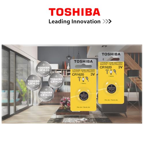 Pilas de Botón Toshiba CR1620 3V Pack de 5 miniatura 2