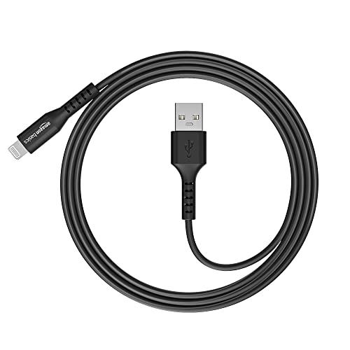 Image of AmazonBasics Amazon Basics USB A to Lightning MFi Certified Charging Cable (Black, 1.2 meter)