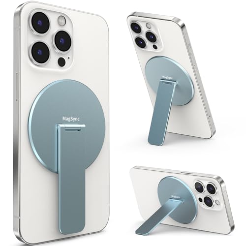 MagSync スマホリング マグネット 3-in-1 マグセーフ対応スマホンリングスタンド 超薄型 軽量 140°角度自由調整- ブルーの商品画像（Amazon）