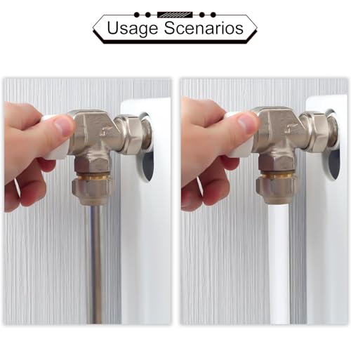 10 Stück Heizungsrohr Verkleidung Weiß Heizungsverkleidung Verdicktes Silikon Heizkörperverkleidung 200mm x 15mm Rohrverkleidung für Heizungsrohre