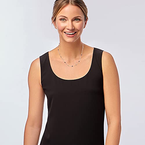 Ross-Simons 2.50 Ct. T.w. Cz And 2.30 Ct. T.w. Simulated Sapphire Station Necklace In Sterling Silver. 18 Inches #TOP1