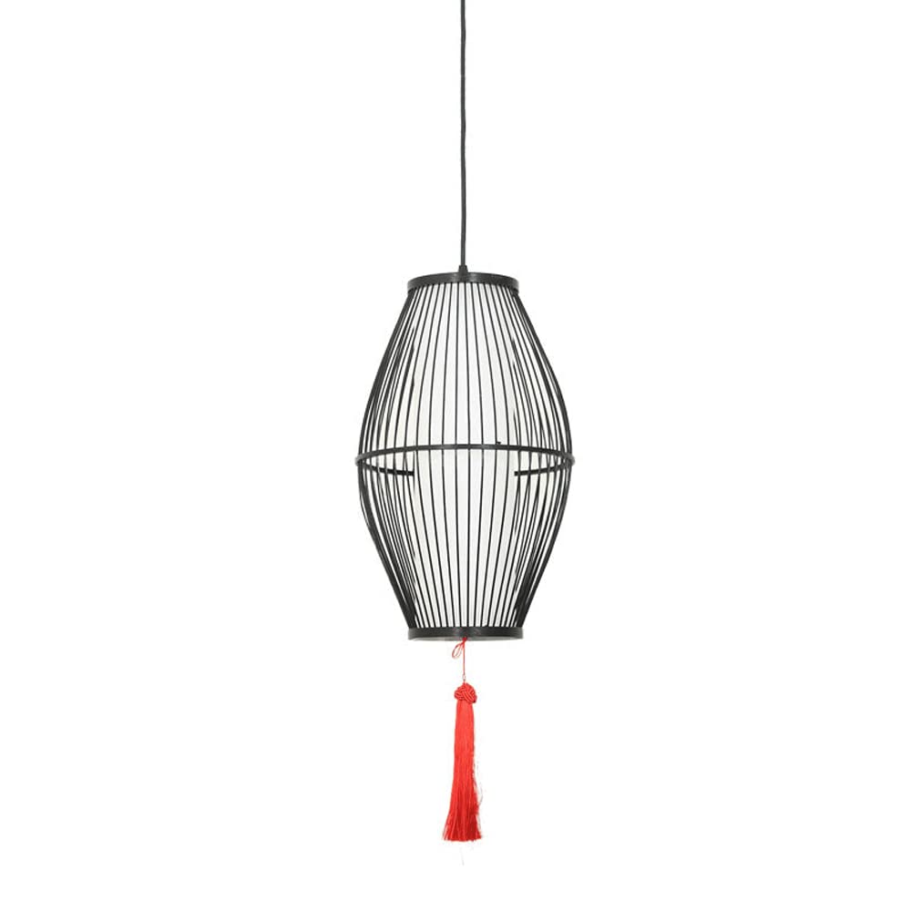 Lustre en bambou nid d'oiseau pour éclairer votre salon de thé