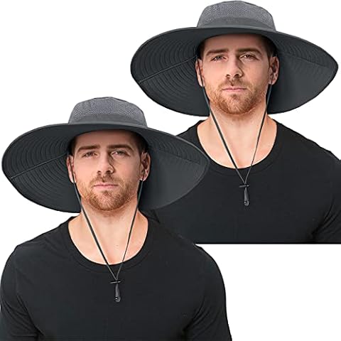 Herren Sonnenhut mit super breiter Krempe, LSF 50+, UV-Schutz, wasserdicht Cover
