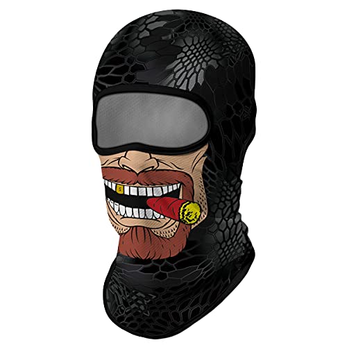 Image of 3D Balaclava Ski Mask Motorcycle Full Face Mask Outdoor Tactical Hood Headwear Mask Ghosts Skull Mask Men Women for Halloween