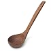 AxeSickle Natural Straight Handle Wooden Spoon 10.6 inch Classic Wooden Tableware Kitchen Soup Spoon,Porridge Spoon, Kitchen Sauces Soups Cooking Tools 1pcs.