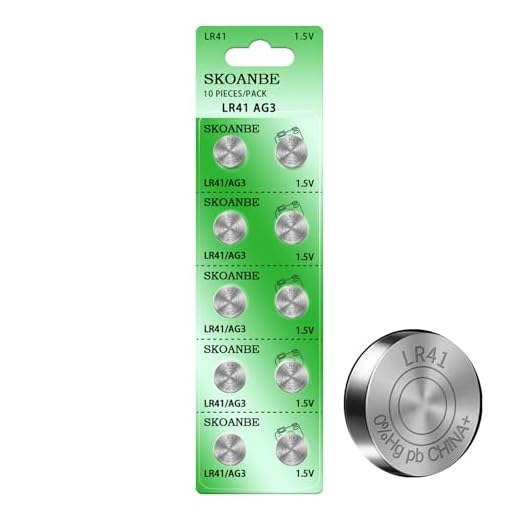 SKOANBE 10PCS LR41 392 384 192 AG3 SR41 1.5V Button Coin Cell Battery