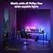 Philips Hue White and Color Ambiance Gradient PC LED Lightstrip for 24'' to 27'' Monitors Requires Hue Hub, Compatible with Alexa, HomeKit, and Google Assistant, Black (578294)