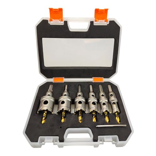 Set 6 Pzas Brocas Corona 16-32mm Carburo Tungsteno miniatura 1