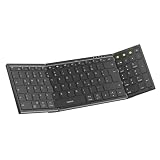 Inateck tragbare Falttastatur, 3 Bluetooth Kanäle, mit Ziffernblock