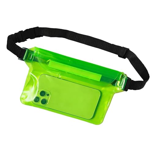 防水スマートフォンバッグ - 屋外ラフティング用防水ケース | 水泳用水スマホポーチ | 調節可能なベルトとバックル付きのウエストバグ型3層Pvc防バッの商品画像（Amazon）