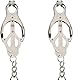Nippelklemmen Brustwarzen,1 Paar Edelstahl Nippelklemmen mit Gewicht Kugeln, Fetisch Nippelklemmen, SM Sexspielzeug Nippelklemmen,Sexy Nippel Clamps Set,für Anfängerin (Silber)