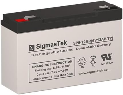 Zareba Solar Low Impedance Charger 6V 12Ah T2 Battery Replacement