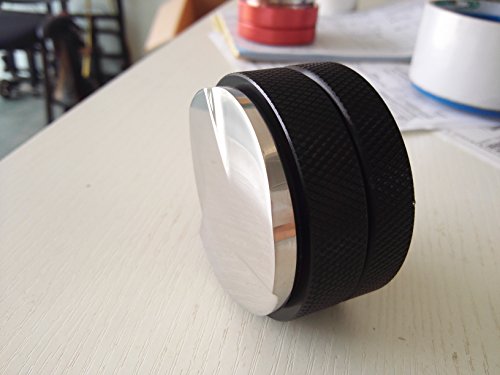 Nuevo 3 trébol de la hoja base Palm tampers café nivelador de macarons Tamper Proof para Espresso café motivos – 58 mm negro - Imagen 5