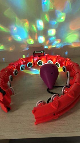 XEWEA Hula Hoop Smart Fitness Weight Loss Ring with LED Colorful Light Adjustable Size Detachable Massage Yoga Ring for Adult and Child Artifact Sports Equipment Abdominal Waist Exercise