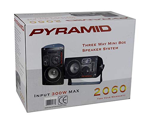Pyramid 2060 600W 3-Way Car Audio Mini Box Speakers Stereo Indoor System #TOP6