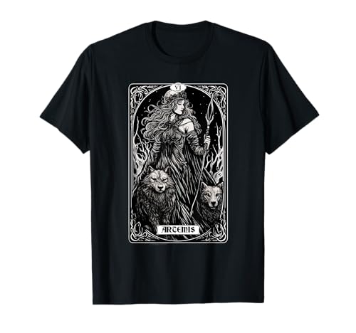 Artemisa Tarot Card Hunting God Greek Goddess Camiseta
