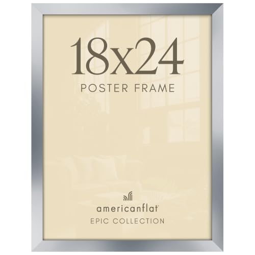 Image of Americanflat 18x24 Poster Frame - Engineered Wood - Silver