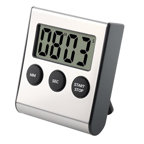 Kurzzeitmesser Küchentimer, Digital Kitchen Timer Eieruhr Digital Mini-Wecker mit Magnet für Küchengeräte 100 Minuten Countdown Timer für Kochen Studium Sport Meeting Parken