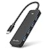 Produktbild QacQoc USB C Hub mit 4 USB 3.0 Ports und einem Port Typ c, kompatibel mit Wins XP / 8/10, Mac OS und Vista, Datenübertragung mit Einer Geschwindigkeit von bis zu 5 GB/s