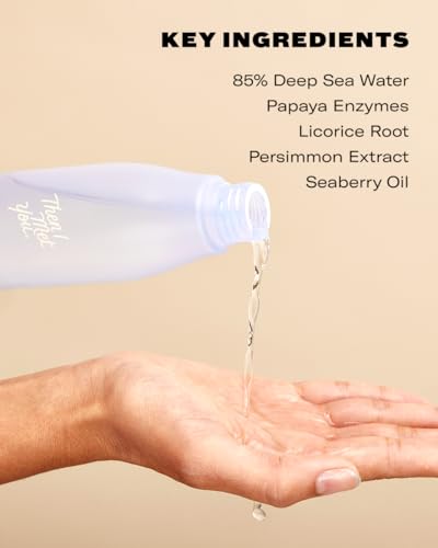 Then I Met You Living Sea Cleansing Tonic, Face Toner & Makeup Remover Micellar Water with Deep Sea Water, Papaya Enzymes & Licorice Root, Vegan & Clean Skincare, 6.08 oz - Image 6