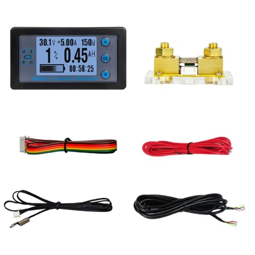 Testeur de batterie complet avec écran LCD multimètre de tension 0-500A