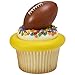 DECOPAC 3D Football Rings, Cupcake Decorations, Food Safe Cake Toppers – 24 Pack