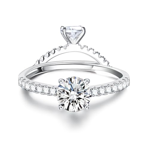 Bague de fiançailles carrée ajustable pour un style quotidien