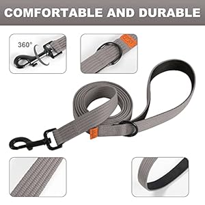 lynxking 6FT Dog Leash for Large Medium Small Dogs,Strong Durable Heavy Duty Nylon Leashes for Walking and Training, Heavy Duty 6 Foot Dog Leash with D Ring for Puppy