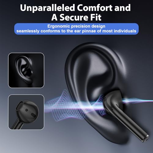 Image of AI Translation Earbuds Real Time 144 Languages & Accents Translator Earbuds with 8-Language Offline Translating Earbuds, Audifonos Traductores Ingles Espanol for Learning Travel Business (Black)