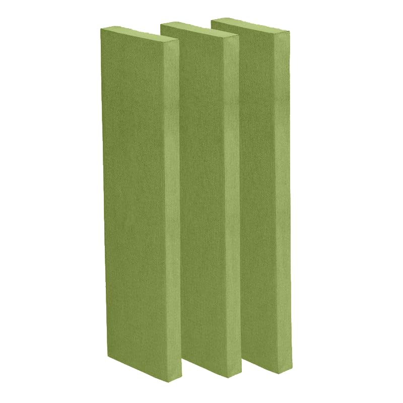 Image of Timber Acoustics | X14 Control Absorption Panels | Rockwool | German Pine | Room Acoustics & Soundproofing | 1' x 4' x 3 inch [Set of 3] NRC > 0.90 (Green)