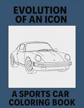 Paperback Evolution an Icon: A Sportscar Coloring Book