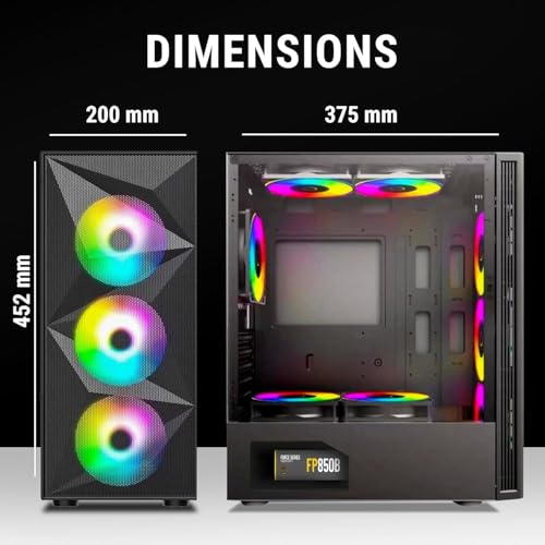 Image of Elite 1200 Gaming PC Combo Kit with H110 Motherboard, i7-9700 Processor, 16+16GB DDR4 RAM, 512GB NVMe, 1TB SSD, WiFi + Bluetooth 5.0, CPU Fan, ECO500 SMPS,Windows 10 Pro & MS Office.