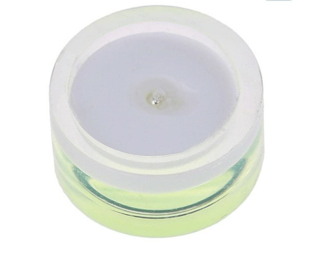Pack of 2 Spirit Level Bullseye Micro Button Level for perfect level of various things(15mm, Yellow) (PACK OF 2) 2