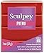 Sculpey Premo Polymer Oven-Bake Clay, Cadmium Red Hue, Non Toxic, 2 oz. bar, Great for jewelry making, holiday, DIY, mixed media and more. Premium clay Great for clayers and artists.