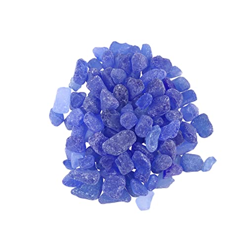 iplusmile 1 パック 転がった石 装飾砂利 魚石 ミニ装飾タンクledライト 植物 小さな水槽 クラフト小石 青い欠け 立方体 大きな水槽の小石 装飾的な魚の岩 スタル水槽 水槽の装飾大