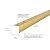 M-D Building Products 79020 Fluted 1-1/8-Inch by 1-1/8-Inch by 36-Inch Stair Edging, Satin Brass