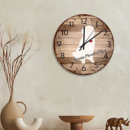 Horloge murale en bois vieilli aux finitions retro haut de gamme