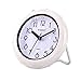 Bathroom Waterproof Wall Clock, Indoor Wall Clock with Towel Rack, Quartz Movement, Plastic Frame, Flexible Choice for Hanging Or Standing, Modern Silent Small Wall Clock for Living Room and Kitchen