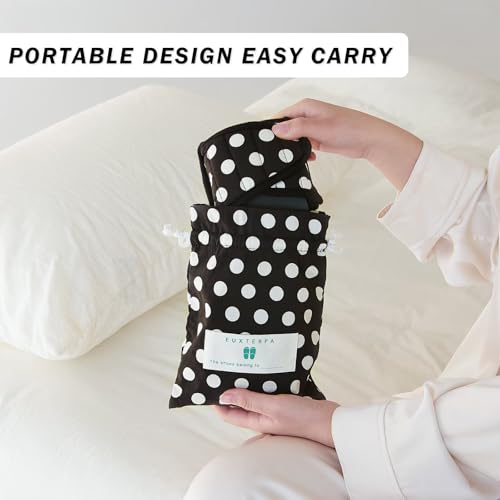 Image of EUXTERPA Women Travel Slippers, Adjustable Ladies Slipper, Lightweight Easy Carry Foldable Travel Slippers with Storage Bag